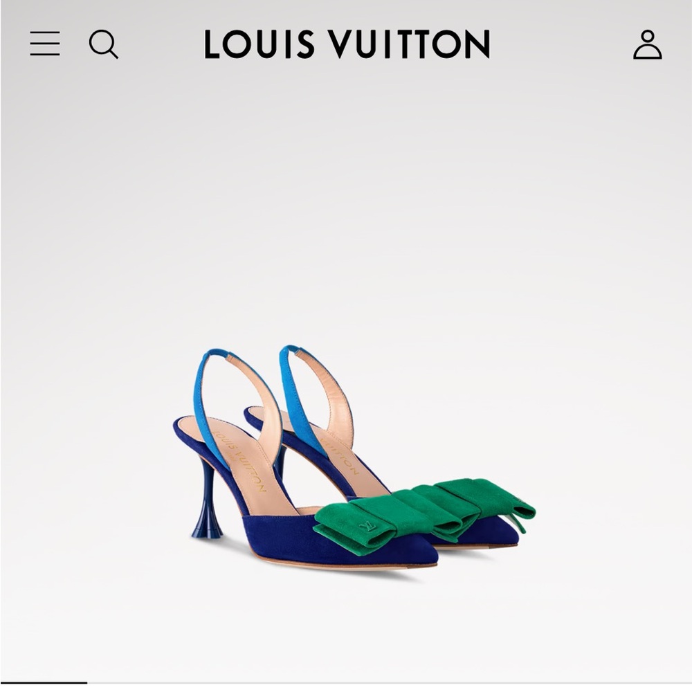 Louis Vuitton Blossom Slingback Heels